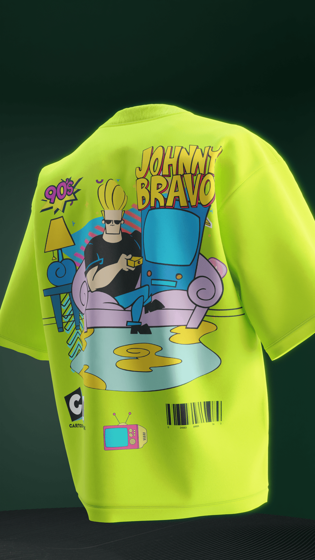 Jonny Bravo Tv Oversized T shirt